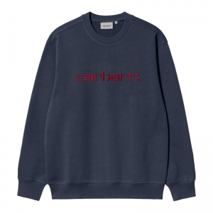 CARHARTT SWEAT58 2DD.XX AIR FORCE BLUE/MALBEC