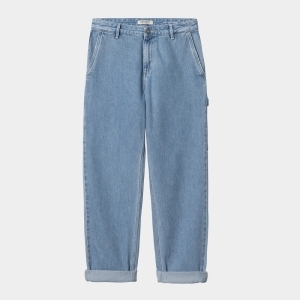 W PIERCE PANT  01.12 BLUE STONE BLEACHED