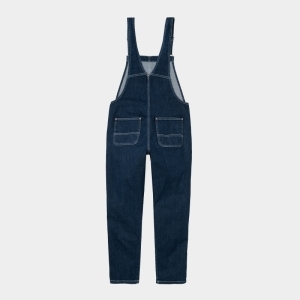 W BIB OVERALL  01.06 BLUE STONE WASH