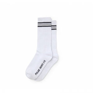 STRIPE SOCKS WHITE/GREY