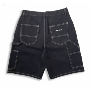 YETI SHORT BLACK WASHED DENIM