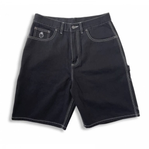 YETI SHORT BLACK WASHED DENIM