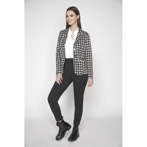 BLAZER BLACK-OFF WHITE PRINT