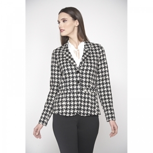 BLAZER BLACK-OFF WHITE PRINT