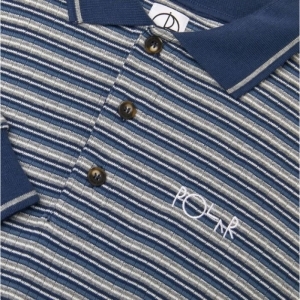 STRIPE POLO NAVY/PLUM