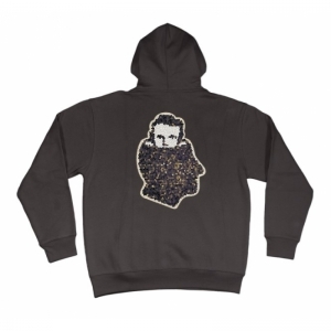 HEAD LOGO HOODIE MOSAIC CHARCOAL