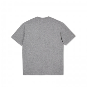 NEWSPAPER TEE HEATHER GREY