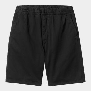 FLINT SHORT 89.GD BLACK GARMENT DYED