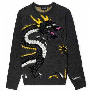 RYU KNIT SW. BLACK HEATHER