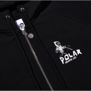 DEFAULT ZIP HOODIE REAPER BLACK