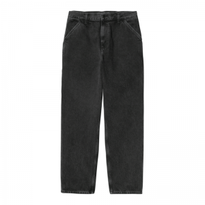 SINGLE KNEE PANT 89.06 BLACK STONE WASHED