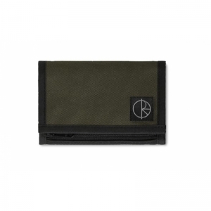 KEY WALLET STROKE LOGO ARMY GREEN 