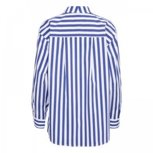 CUREGINA LS SHIRT 105718 BLUE/WHITE STRIPE