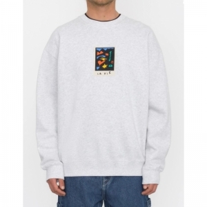 ARTHUR LOGO CREW BNH BONE HEATHER