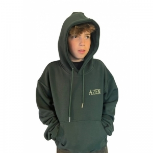 HOODIE SKELET GROEN