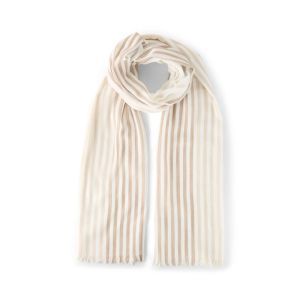  39970 BEIGE STRIPE SCARF