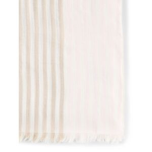  39970 BEIGE STRIPE SCARF