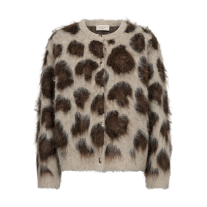 FQLIPPI-CARDIGAN OYSTER GREY MEL W.MOLE MEL