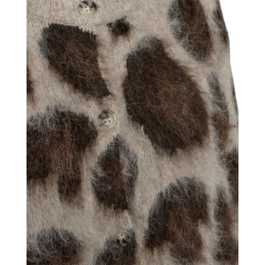 FQLIPPI-CARDIGAN OYSTER GREY MEL W.MOLE MEL