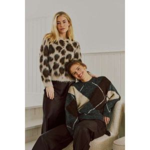 FQLIPPI-CARDIGAN OYSTER GREY MEL W.MOLE MEL