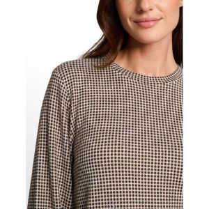 41449 BROWN DOT ON BEIGE MELAN