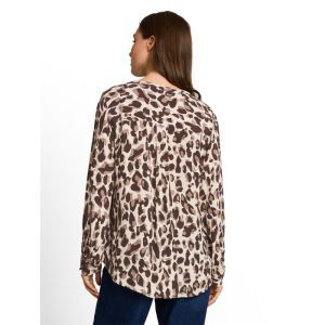 40747 BROWN BEIGE LEO PRINT