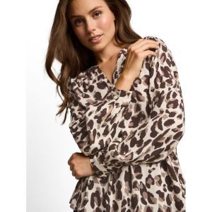 40747 BROWN BEIGE LEO PRINT