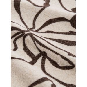  41172 BEIGE BROWN FLOWER DESIG
