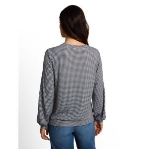 41450 BROWN DOT ON BLUE MELANG