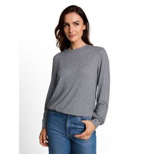 41450 BROWN DOT ON BLUE MELANG