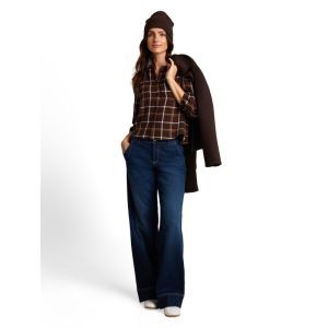  40828 JAVA DARK BROWN CHECK