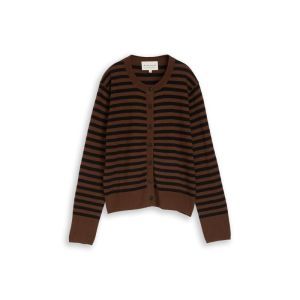  40857 BROWN MELANGE BLACK STRI