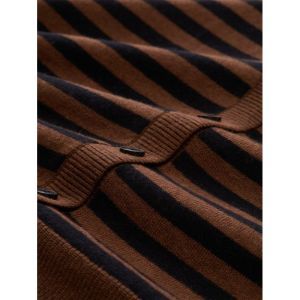  40857 BROWN MELANGE BLACK STRI