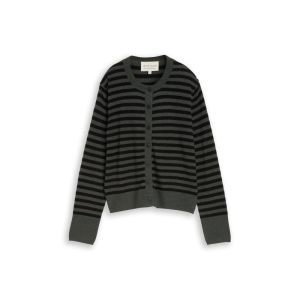  40856 GREEN MELANGE BLACK STRI