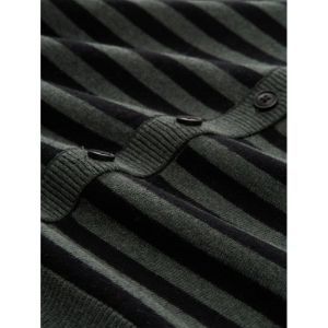  40856 GREEN MELANGE BLACK STRI