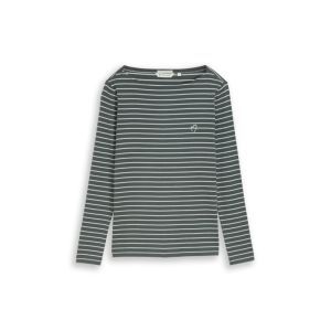 40891 OLIVE MINT GREEN STRIPE