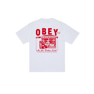 OBEY NEWSTAND WHT WHITE