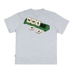 SCRABBLE TEE HEATHER GREY