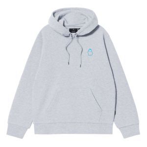 ARCADE EMBR. HOODED HEATHER GREY